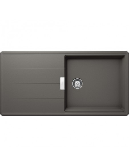 Schock TIA Kitchen Sink D100L Cristadur Silverstone Granite + Access