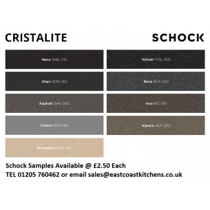 Schock Quadro N100S Cristalite+ Undermount Sink 1.0 Small Bowl Croma 2