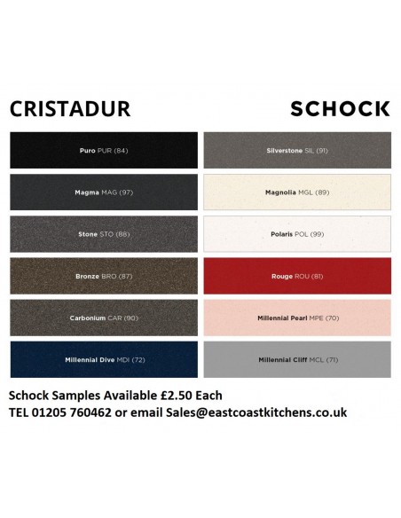 Schock Waterfall Kitchen Sink Granite Cristadur Carbonium D100