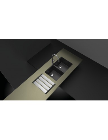 Schock Cristadur granite Greenwich Kitchen Sink, N200 Double Bowl & waste