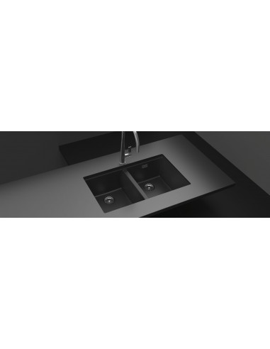 Schock Cristadur granite Greenwich Kitchen Sink, N200 Double Bowl & waste