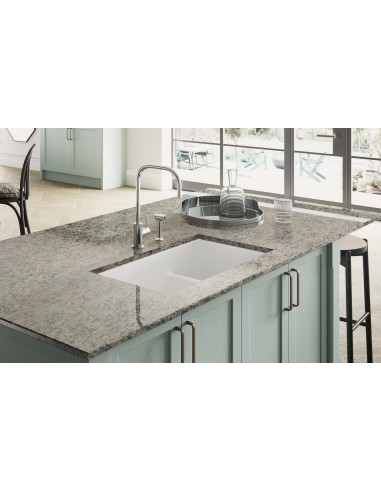 Shaws Bradshaw Kitchen Sink 1.75 Ceramic White Deep Bowls SCBR900WH