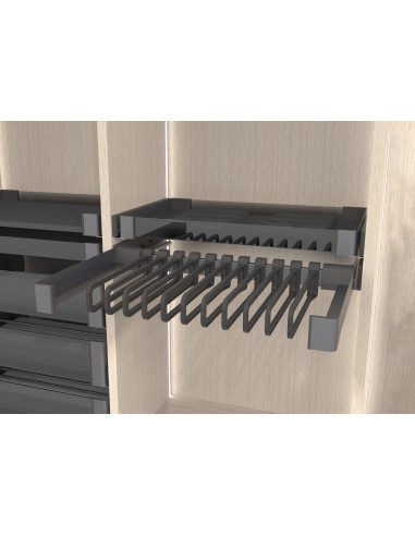 900mm Kessebohmer Conero Trouser-Rack Hanger Bedroom Clothes Pull-Out KWPO900
