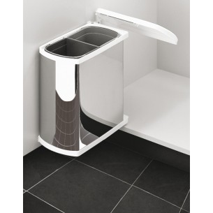 Hailo Uno Waste Bin 16L 450 Auto Lid Open Side Mount Stainless Steel 50262023