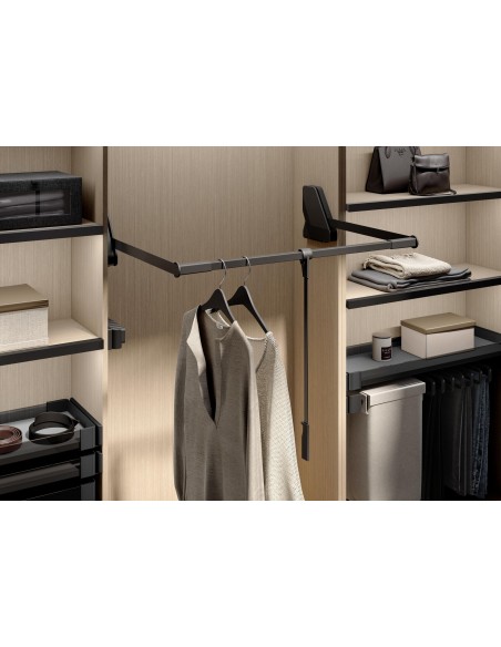 700/800mm Kessebohmer Conero Wardrobe-Lift Pull-Down Bedroom Rail KWPD800