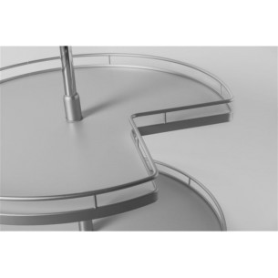 Kessebohmer KWC270SILV Corner Carousel 3/4 for kitchen units