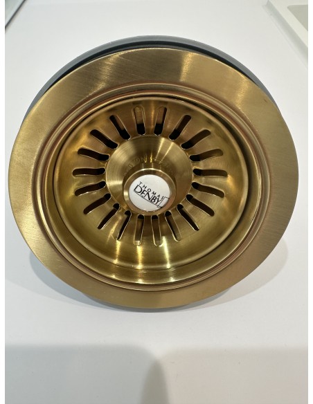90mm Brushed Brass Waste Kit Thomas Denby Strainer 1.0/2.0 TD1WBB TD2WBB