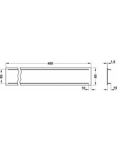 Ventilation grill, Silver. Plinth vents, Fridge grills, Kitchen accessory for ventilation