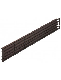 Fridge Plinth Vent Bronze 570 x 57mm 200 cm2 Louvre Plinth Grill 57524204