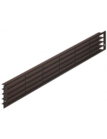 Fridge Plinth Vent Bronze 570 x 57mm 200 cm2 Louvre Plinth Grill 57524204