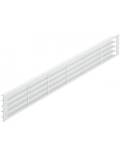 Fridge Plinth Vent White 570 x 57mm Airflow 200Cm2 Louvre 57524606