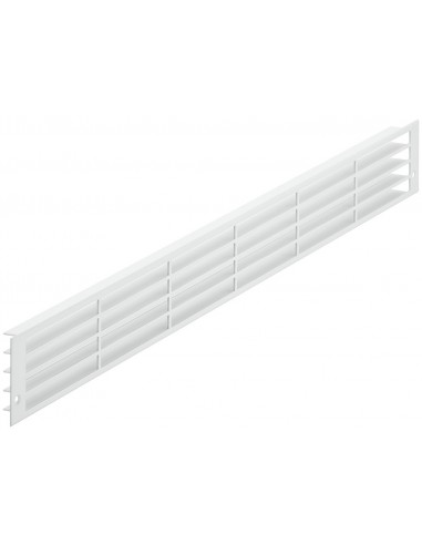 Fridge Plinth Vent White 570 x 57mm Airflow 200Cm2 Louvre 57524606