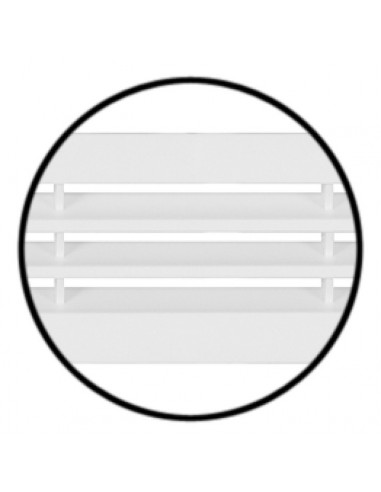 515x60mm Plinth Ventilation Grill Recess Mount White 81 Cm2 57170706