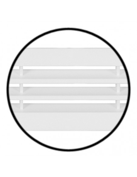 515x60mm Plinth Ventilation Grill Recess Mount White 81 Cm2 57170706