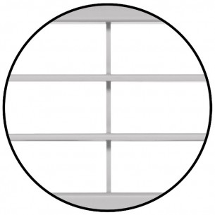 458x65mm Ventilation Grill Recess Mount Grey Fixing Clips with Louvres 57177500 2