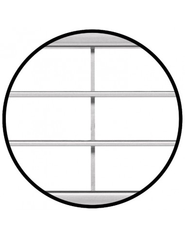 Kitchen plinth vent, worktops or fir units for integrated appliances. 458 x 65mm Matt Silver