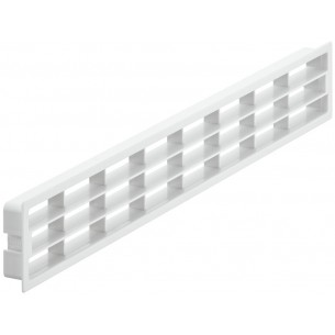 White vent for kitchen plinths, worktops or kitchen units, 200 Cm2 Airflow