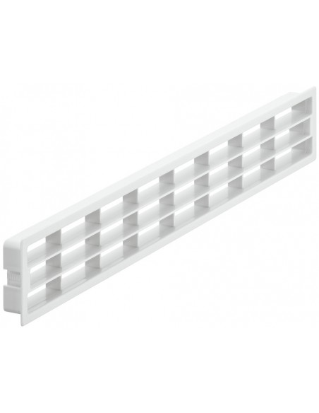 White vent for kitchen plinths, worktops or kitchen units, 200 Cm2 Airflow