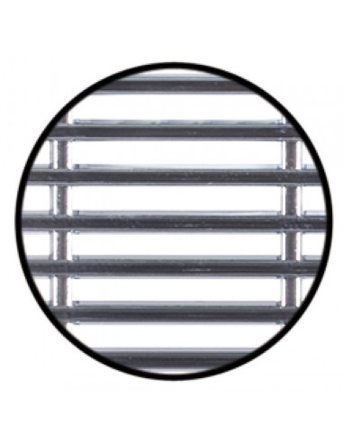 230x68mm Plinth Ventilation Grill Chrome Recess Mounting 42.24 Cm2 57154248