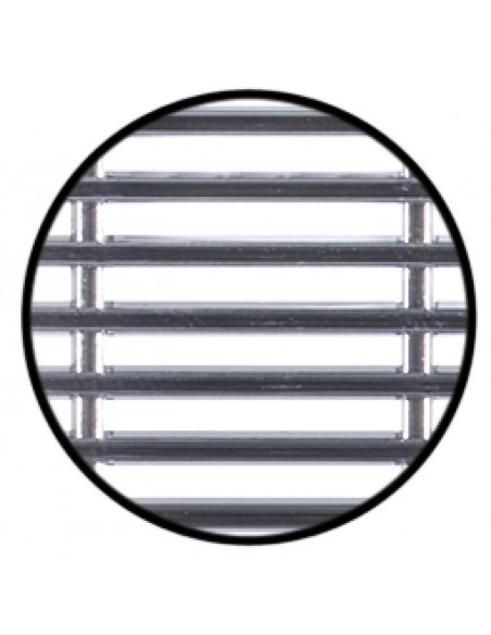 230x68mm Plinth Ventilation Grill Chrome Recess Mounting 42.24 Cm2 57154248