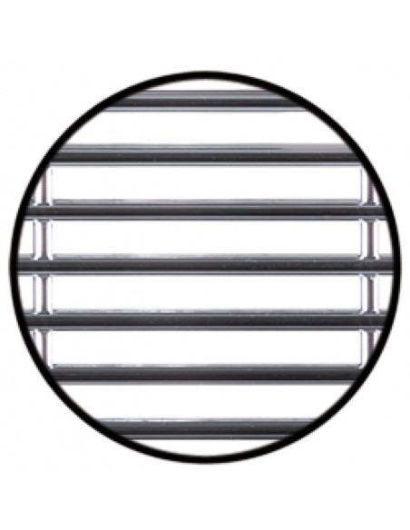 Ventilation Grille Chrome 170 x 42mm Recess Mounting Plinths  / Units 57154220