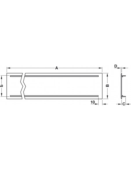 300x130mm Appliance Vent Aluminium Silver F1 Grill 142Cm2 Airflow 57520942