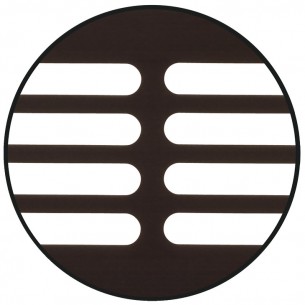 Ventilation Grills 100mm High Dark Bronze Recess Mount, 400mm length 2