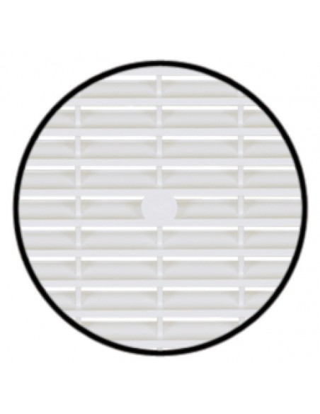 154mm Square Ventilation Grill White Recess Mount 85Cm2 Airflow 57164717