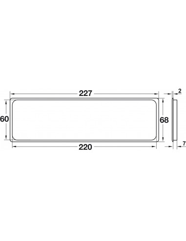 227x68mm Plinth Ventilation Grill White Recess Mount 60 Cm2 Airflow 57155343