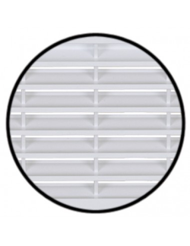 Ventilation Grill 299x120mm Recess Mount White Plastic