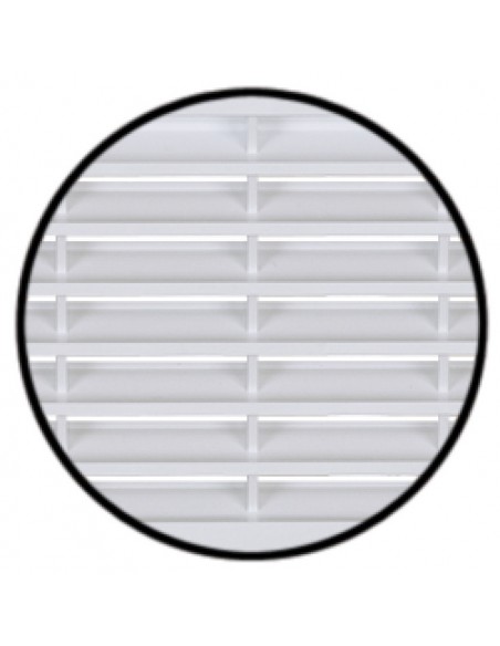 Ventilation Grill 299x120mm Recess Mount White Plastic