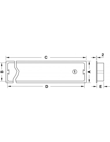 400x83mm Plinth Ventilation Grill Recess Mount White 200 Cm2 + Clips 57178702