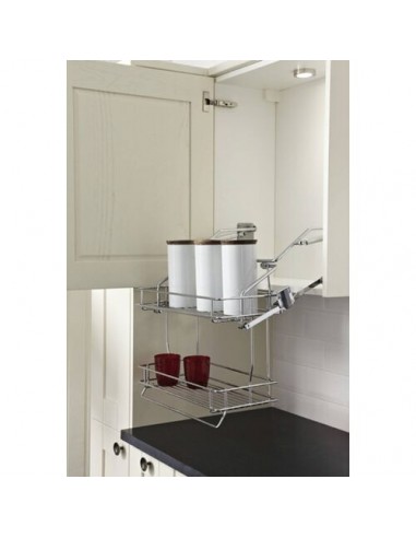500mm Wall Pull Down Shelves Vibo Kitchen Gas Spring 2 Tier Hinged 50459231