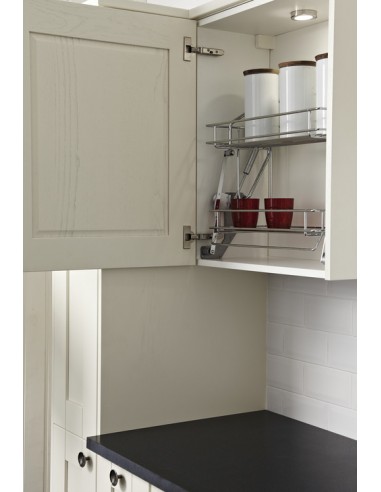 600mm Wall Pull-Down Shelves Vibo Kitchen Gas Spring 2-Tier Hinged 50459232
