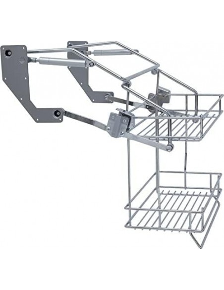600mm Wall Pull-Down Shelves Vibo Kitchen Gas Spring 2-Tier Hinged 50459232