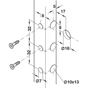 Concealed Cabinet Hanger L/R Rapid Fit Kitchen Wall Fixing 130Kg 29021901/900 2