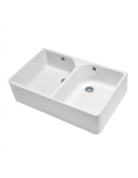 Villeroy & Boch Farmhouse 80 Apron Front Kitchen Sink Overflow Ceramic 63319001