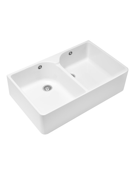 Villeroy & Boch Farmhouse 80 Apron Front Kitchen Sink Overflow Ceramic 63319001