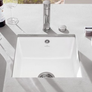 Villeroy Boch Subway 50SU Undermount Kitchen Sink Ceramic Plus White 332500R1 2
