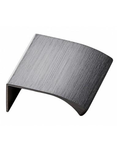 419720040-91.1 Edge straight door handles, brushed anthracite, Furnipart trim profile