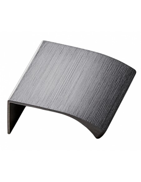 419720040-91.1 Edge straight door handles, brushed anthracite, Furnipart trim profile