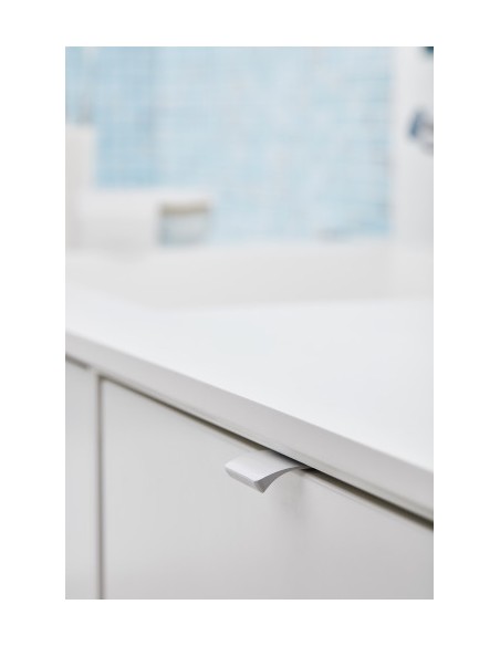 Edge Straight Door Handles, Furnipart Matt White, 419720040-0500