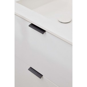 Edges straight door handles, textured black trim profile enabling  handle-less type doors 419720040-S8501 2