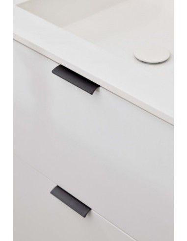 Edges straight door handles, textured black trim profile enabling  handle-less type doors 419720040-S8501