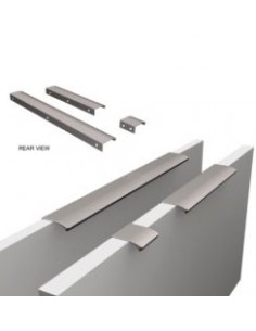 419720200-S2501 Dune Grey Edge Straight door handles, Textured 2