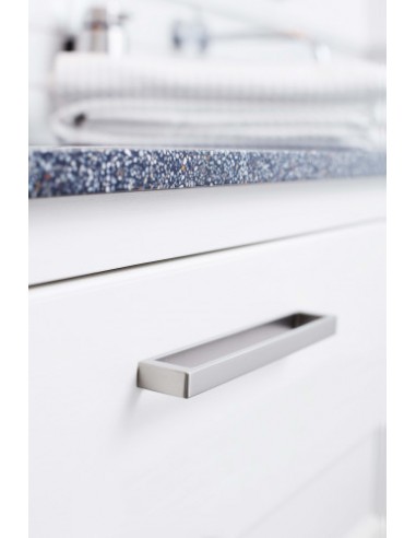Cubico Door Handle Inox Furnipart 96mm / 192mm Centres Modern Pulls 518660096-66 or 518660192-66