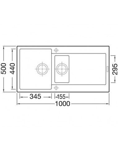 Clearwater Carina D150 Moonstone Quarsil Granite Kitchen Sink & Waste CARD150MS