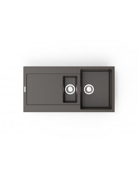 Clearwater Carina Mocha D150 Granite Quarsil Kitchen Sink & Waste CARD150MC