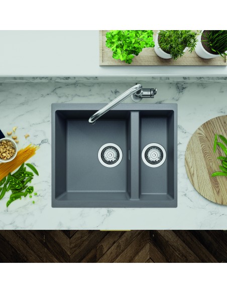 Clearwater Siena Kitchen Sink Concrete 1.5 Waste & Plumbing Kit SIEN150CO