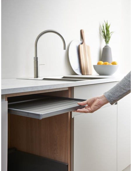 600mm Ninka ECO-Base Waste Bin 108.2L Blum Legrabox Drawer Black ECO108B